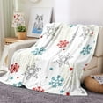 thumbnail image 1 of Christmas Throw Blanket Snowflake Couch Blanket Super Soft Flannel Throw Blanket Winter Plush Fuzzy Warm Bed Blanket Christmas Holiday Decor for Couch Bed 50"X60", 1 of 6