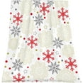 thumbnail image 1 of Christmas Throw Blanket Snowflake Blanket Luxury Soft & Lightweight Fuzzy Flannel Throw Blankets Christmas Holiday Decor for Living Room Couch Sofa Bed 40" x 50", 1 of 1