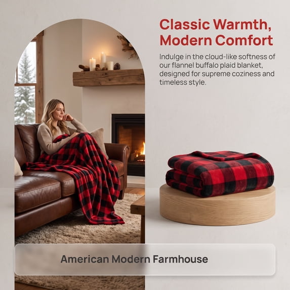 Christmas Throw Blanket Soft Plush Oversized, Cozy Warm Couch Blanket for Sofa Bed Living Room Winter Home Decor Holiday by PALIFEUR