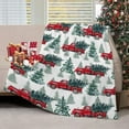 thumbnail image 1 of Christmas Throw Blankets Country Rustic Red Truck with Christmas Tree Throw Blanket Soft Warm Cozy Flannel Blanket for Bedroom Living Rooms Couch Sofa Bed Home Decor 40x50 Inch, 1 of 6