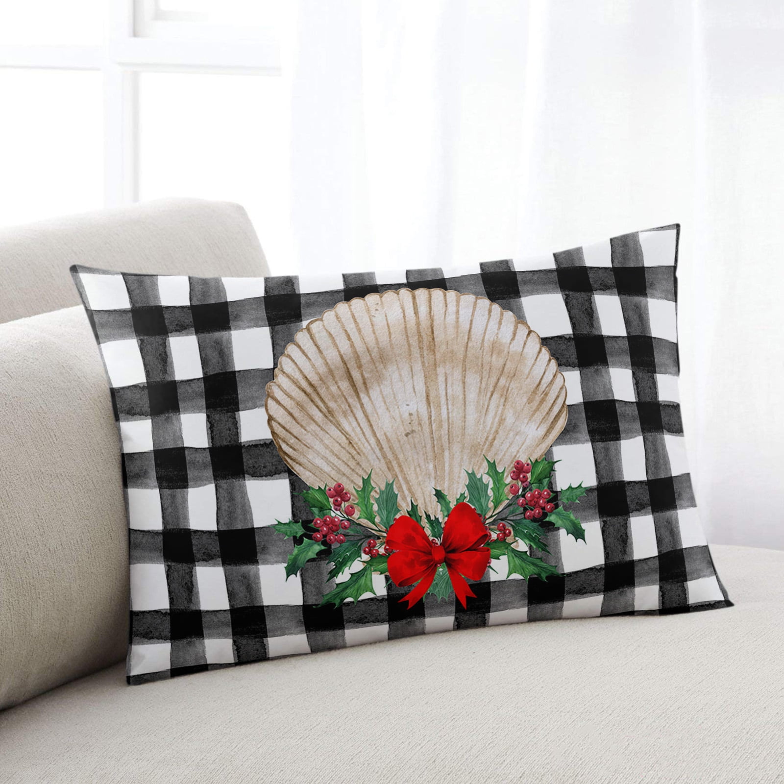 Housse De Coussin Lombaire Rectangulaire 30x50cm – Protège-coussin En Velours Pêche