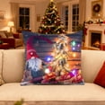thumbnail image 1 of Christmas Throw Pillow Covers 18x18" Christmas LED Pillows 2 Modes Switching Printed Sofa Pillows Cushions Pillowcases Home Decors for Couch Bed Sofa Bedroom Living Room, 1 of 7