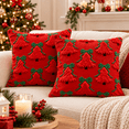 thumbnail image 1 of Christmas Throw Pillow Covers 18x18, Pack of 2 3D Christmas Tree Decorative Pillow Covers, Holiday Christmas Pillows for Couch Sofa Home Decor, 1 of 5