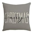 thumbnail image 1 of Christmas Throw Pillow Covers Green Christmas Tree Snowflake Pillow Case Hello Winter Farmhouse Decorative Cushion Case for Home Office Room Couch Sofa, 18 x 18 Inch, 1 of 1