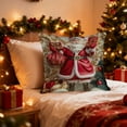 thumbnail image 1 of Christmas Throw Pillow Covers for Winter Decor 18x18" 3 Dimensional Gold Christmas Tree Pillowcase Home Sofa Bedroom Cushion Cover Decoration Cushion Covers, 1 of 7