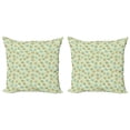thumbnail image 1 of Ambesonne Christmas Throw Pillow Cover 2 Pack, Abstract Pine Cones, 18", Multicolor, 1 of 2