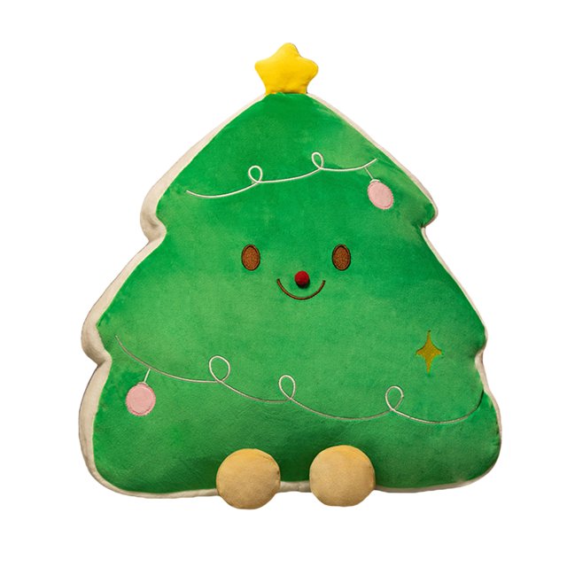 Christmas Throw Pillow Soft Cute Holiday Sofa Cushion Pillow Plush Toy