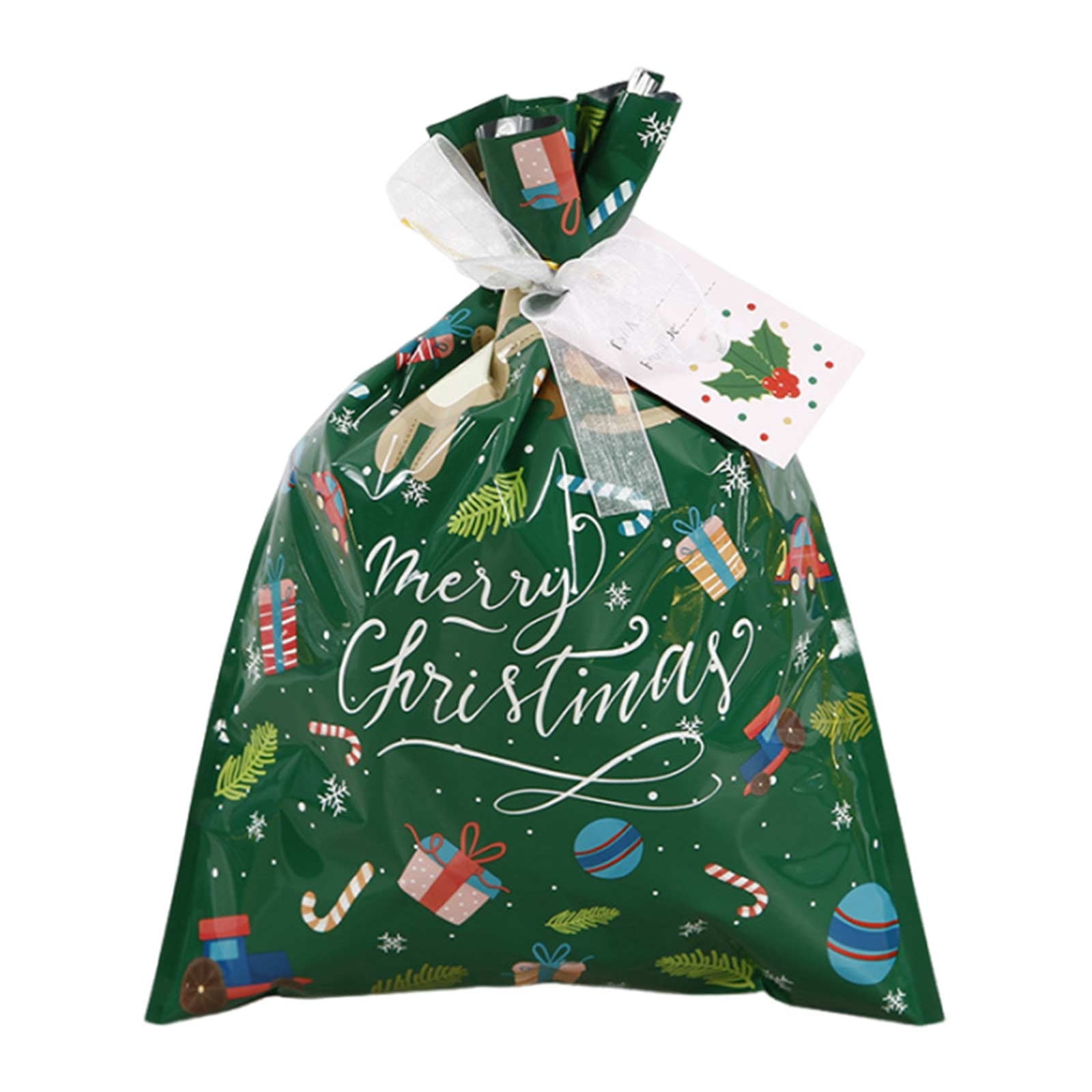 Christmas Tie Gift Bags, Christmas Candy Cookie Treat Gift Bags