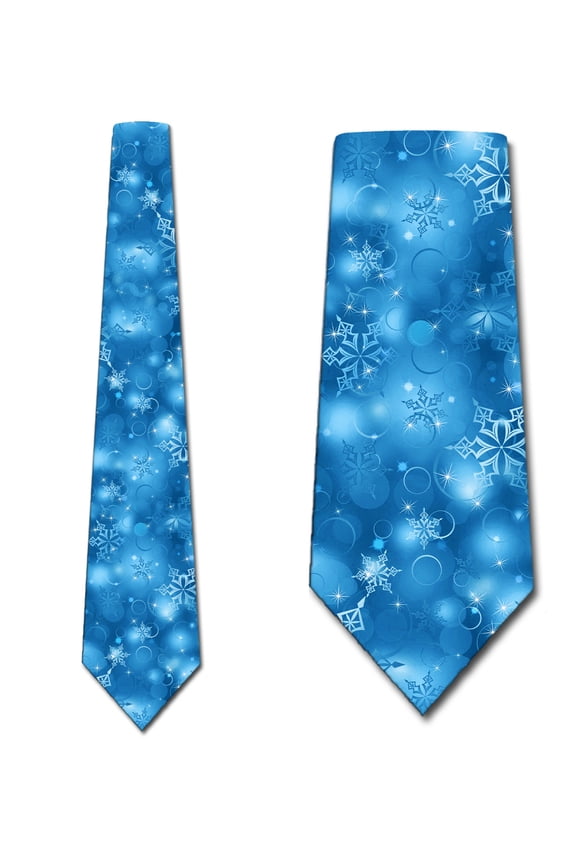Christmas Ties Mens Winter Holiday Snowflake Necktie by Three Rooker