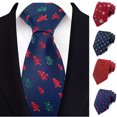 thumbnail image 1 of Christmas Ties for Men Holiday Funny Novelty Tie Xmas Necktie Vacation Ties Gift, 1 of 9