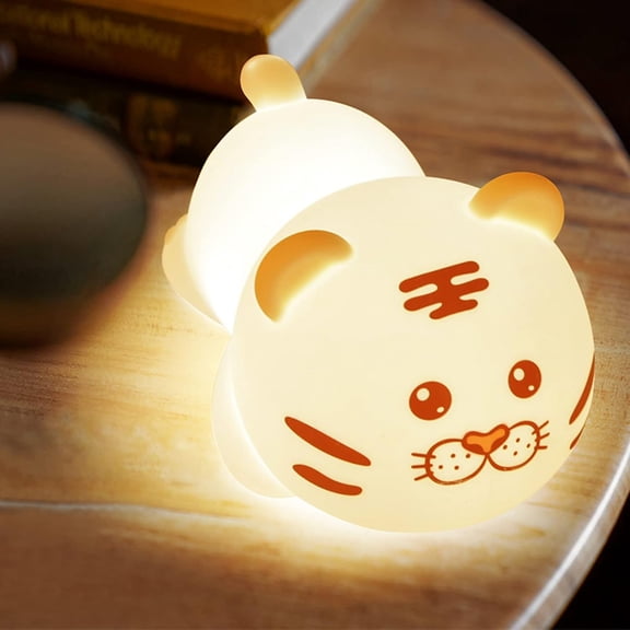 Christmas Tiger Lamp, Color Changing Tiger Desk Nightlight, Table Lamp with Timer and Remote Control, for Girls Boys
