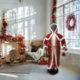 thumbnail image 1 of Christmas Time 58-in. African American Dancing Mrs. Claus with Hooded Cloak and Basket Animated Indoor Christmas Holiday Home Decor Figurine CT-MC058D-2RD1-AA, 1 of 10