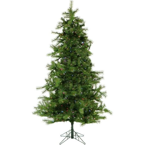 Christmas Time 6.5-Ft. Colorado Pine Artificial Christmas Tree with Prestrung Multi-Color String Lights and Music Light Show | Realistic High Quality PVC | Holiday Decor for Home, Office