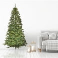 thumbnail image 1 of Christmas Time 6.5-Ft. Pre-Lit Half Wall Green Christmas Tree, Warm White LED Lights, CT-HFB065-LED, 1 of 7