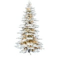 thumbnail image 1 of Christmas Time 6.5-Ft. Pre-Lit Snowy White Pine Artificial Christmas Tree with Clear Smart String Lighting Heavily Flocked with Stand Included, CT-WP065-SL, 1 of 7