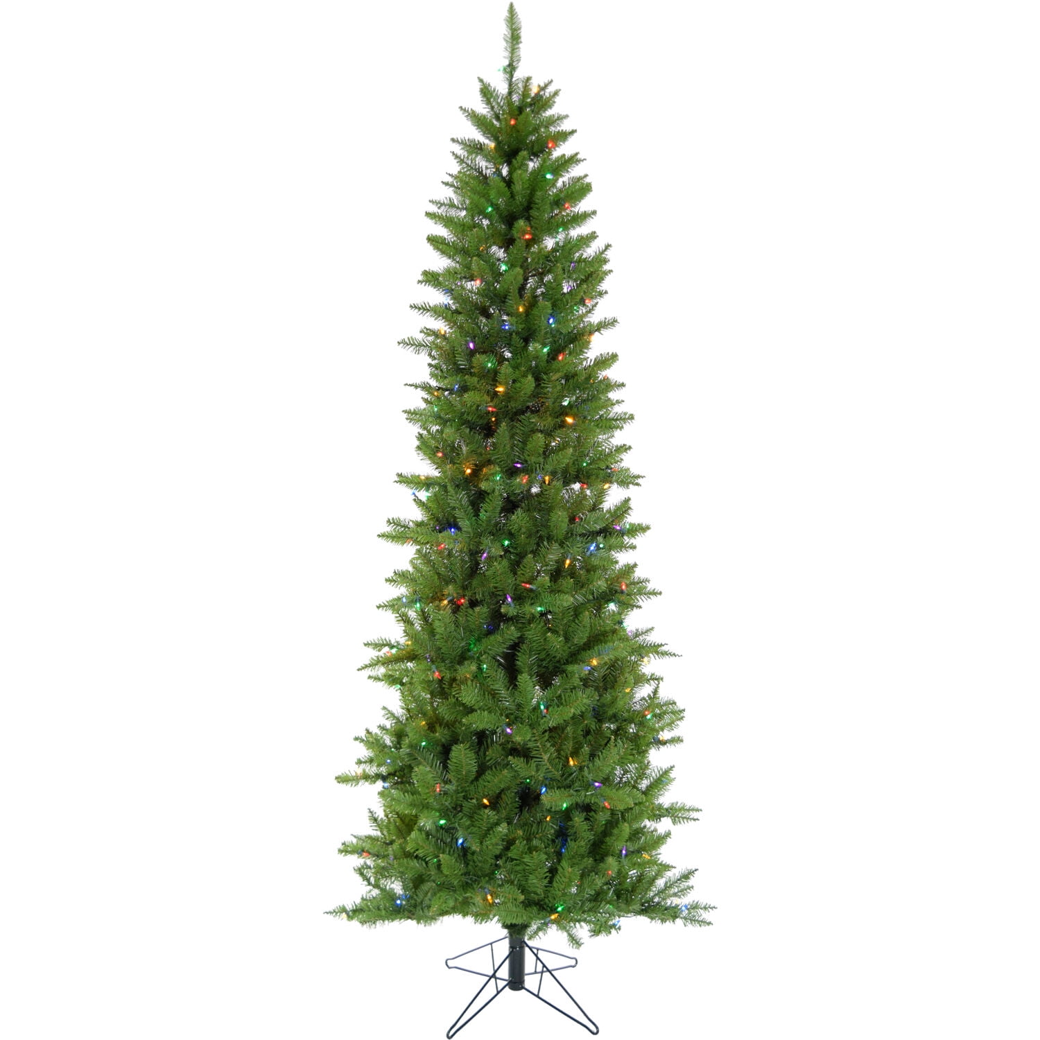 Christmas Time 6.5Ft PreLit Winter Wonderland Slim Green Christmas