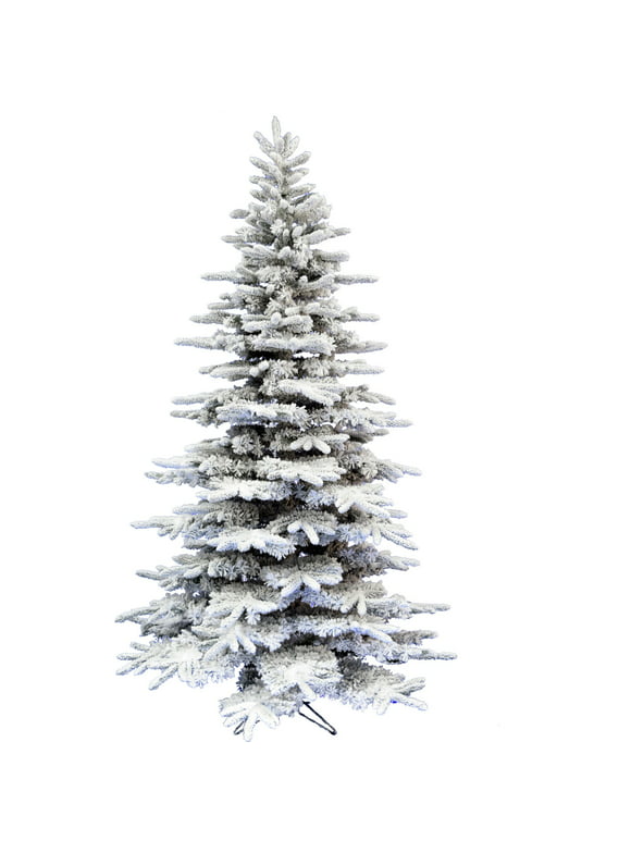 Christmas Time 6.5-Ft. Snowy White Pine Artificial Christmas Tree, No Lights, CT-WP065-NL