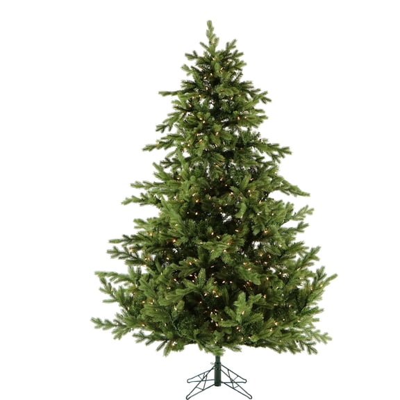 Christmas Time 7.5-Foot Pre-Lit Virginia Fir Green Christmas Tree, 900 Clear Smart Lights, CT-VF075-SL