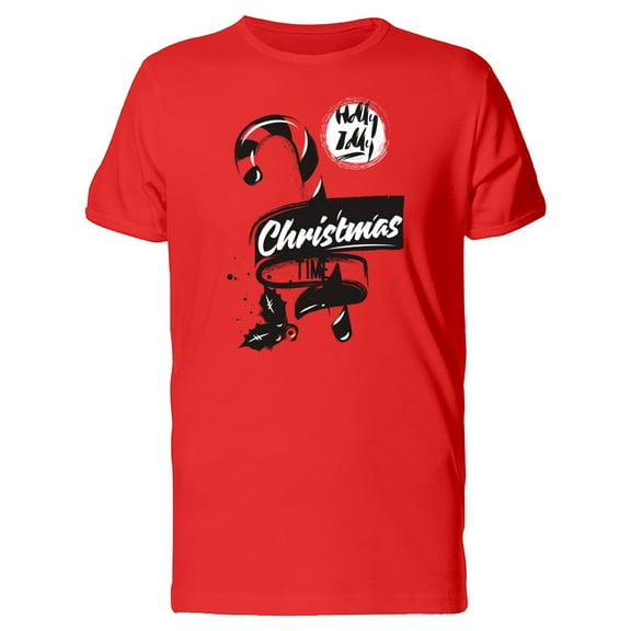 Christmas Time, Holly Jolly T-Shirt Men -Image by Shutterstock, Male Small