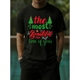 thumbnail image 1 of Christmas Time Tee Christmas comfort colors tshirt t shirts mens 180G 100% Cotton black Daytime and weekend wear Cool shirts , Funny shirts , t shirt Fashionable, printed, machine washable glitter e, 1 of 8