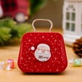thumbnail image 1 of Christmas Tin Box under $5! Xqxayjr Christmas Tin Candy Box, Mini Handbag Style Gift Container with Handle, Holiday Treat Storage for K-ids, Festive Party Favor Box, 1 of 2