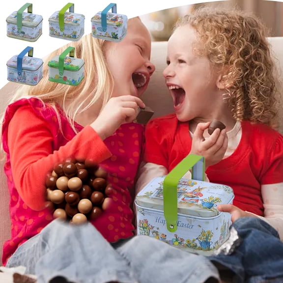 Christmas Tin Box Portable Gift Ingenious Packaging Box Children's Snacks Candy
