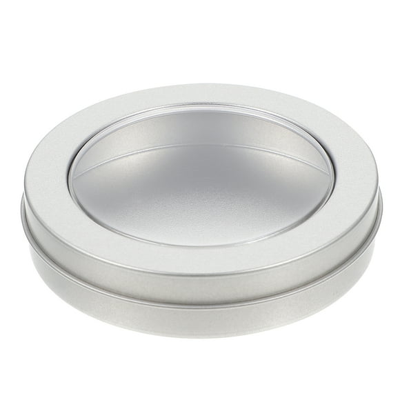 Christmas Tins Box Round Containers Cookie Tin Metal Empty Lids Lid Clear Treat Party Boxes Baking Holiday Gift Candy