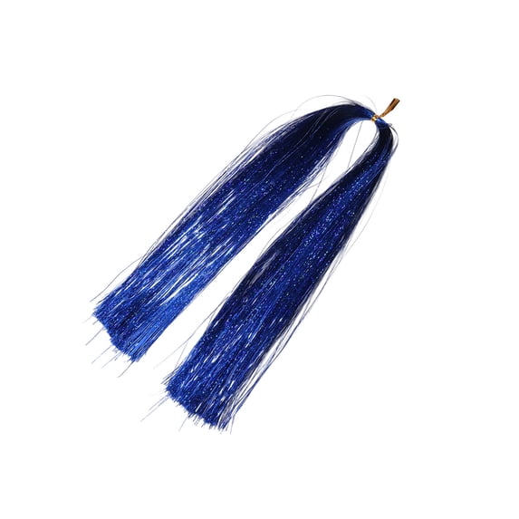 Christmas Tinsel Decor, 3000 Strands Sparkling Icicle Shimmerss Strands with Customizable Length, Holiday Tree Wreath Party Crafts Decoration for Indoor Outdoor Home Decor(Blue)