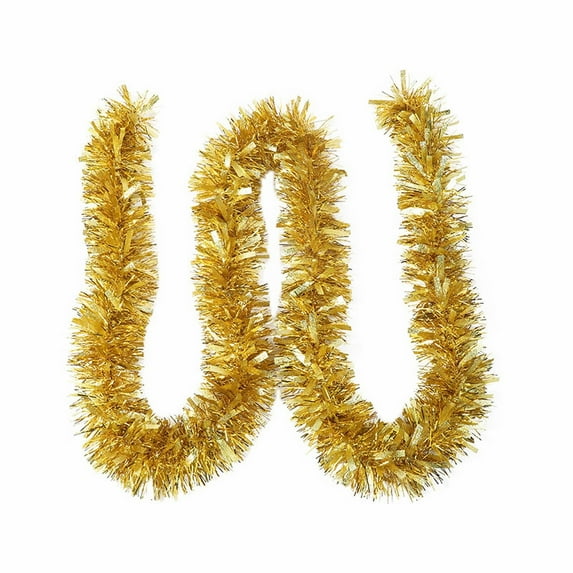 Christmas Tinsel Garland 70.87 Inch, 4 Pack Metallic Foil Streamers for Xmas Tree Decorations, Holiday Home Decor,Twist Garland for Indoor Outdoor Wedding Birthday Party Supplies