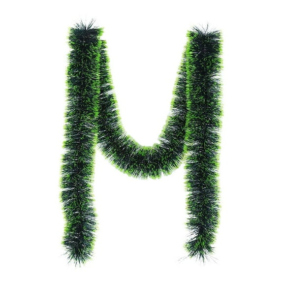 Christmas Tinsel Garland Decorations for Tree Xmas Dark Green Christmas Garland Twist Garland Ceiling Hanging Decorations,for Home Mantle Stair Fireplace Party Indoor Outdoor