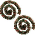 thumbnail image 1 of Christmas Tinsel Garland Glitter Party Tinsel Hanging Decorations Red and Green Snowflake Metallic Tree Garland 6.5 ft for Christmas Tree Wedding Birthday Party Supplies 2 Pcs, 1 of 5