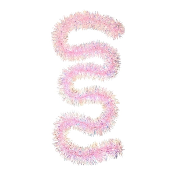 Christmas Tinsel Garland, Metallic Twist Garland Shiny Hanging Foil Tinsel Garland for Christmas Tree Home Party Decoration