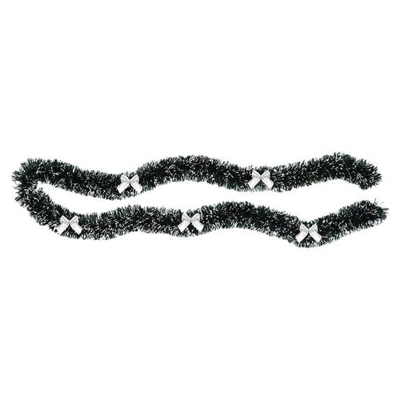 Christmas Tinsel Garland, Ongmies 6.5 Feet Artificial Christmas Garland - Metallic Xmas Hanging Garland for Fireplace Mantel, Staircase, Christmas Decorations Indoor