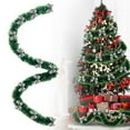 thumbnail image 1 of Christmas Tinsel Garland with Red Bows, 78.74 inch Sparkly Hanging Garland for Tree, Festive Mantel & Staircase Swag, Long Lasting Tinsel Decor for Holiday Home & Party, 1 of 7