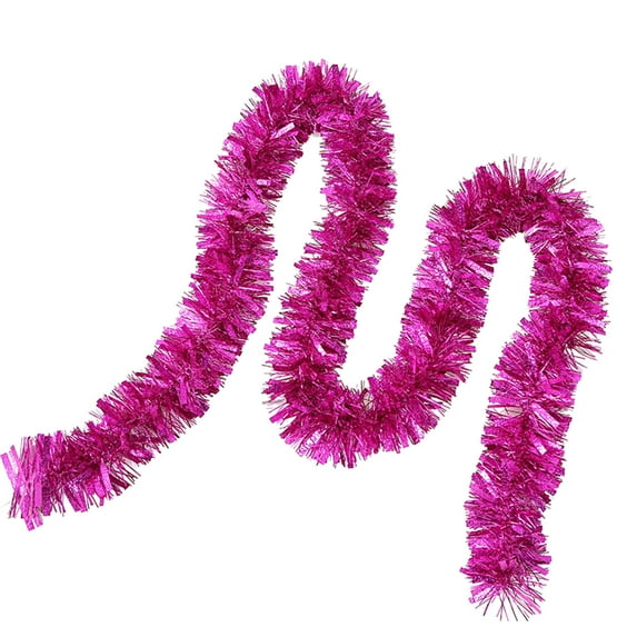 Christmas Tinsel Garland Stone Texture Tinsel Garland, 6.5ft Christmas Party Decor, Shining Wreath Ornament for Home/Festival Decoration Party Decoration