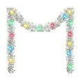 thumbnail image 1 of Christmas Tinsel Garlands Metallic Twist Garland with LED Light Hanging Garland Ornaments for Tree Party Supplies Indoor Outdoor Decor (Silver), 1 of 7