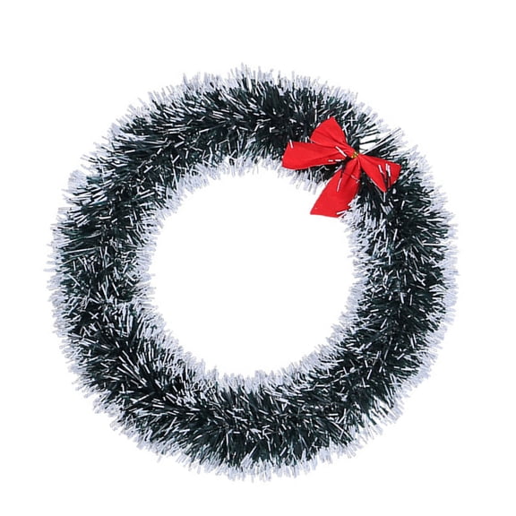 Christmas Tinsel Ribbons Green Ribbon Garland Tree Pendent Ribbons Bow Knot Wreath Ornaments Party
