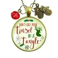 thumbnail image 1 of Christmas Tinsel Tangle Necklace Female Adult Gutsy Goodness Bronze Metal, 1 of 7