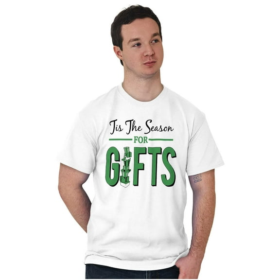Christmas Tis The Season For Presents Men's Graphic T Shirt Tees Brisco Brands S