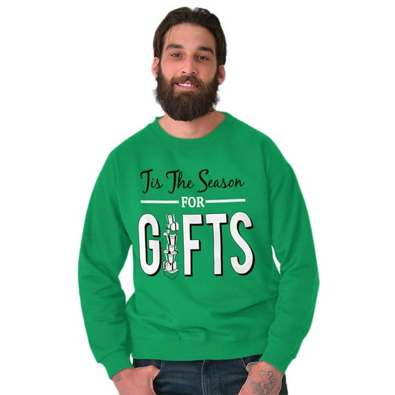 Christmas Tis The Season For Presents Sweatshirt for Men or Women Brisco Brands S