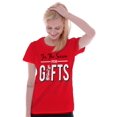 thumbnail image 1 of Christmas Tis The Season For Presents Womens Fitted Plus Size Graphic Tee Brisco Brands 2X, 1 of 5