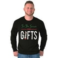 thumbnail image 1 of Christmas Tis The Season Presents Long Sleeve TShirt Men Women Brisco Brands X, 1 of 6