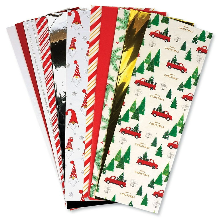 Christmas Tissue Value Pack Prints and Solids Set of 100 Sheets