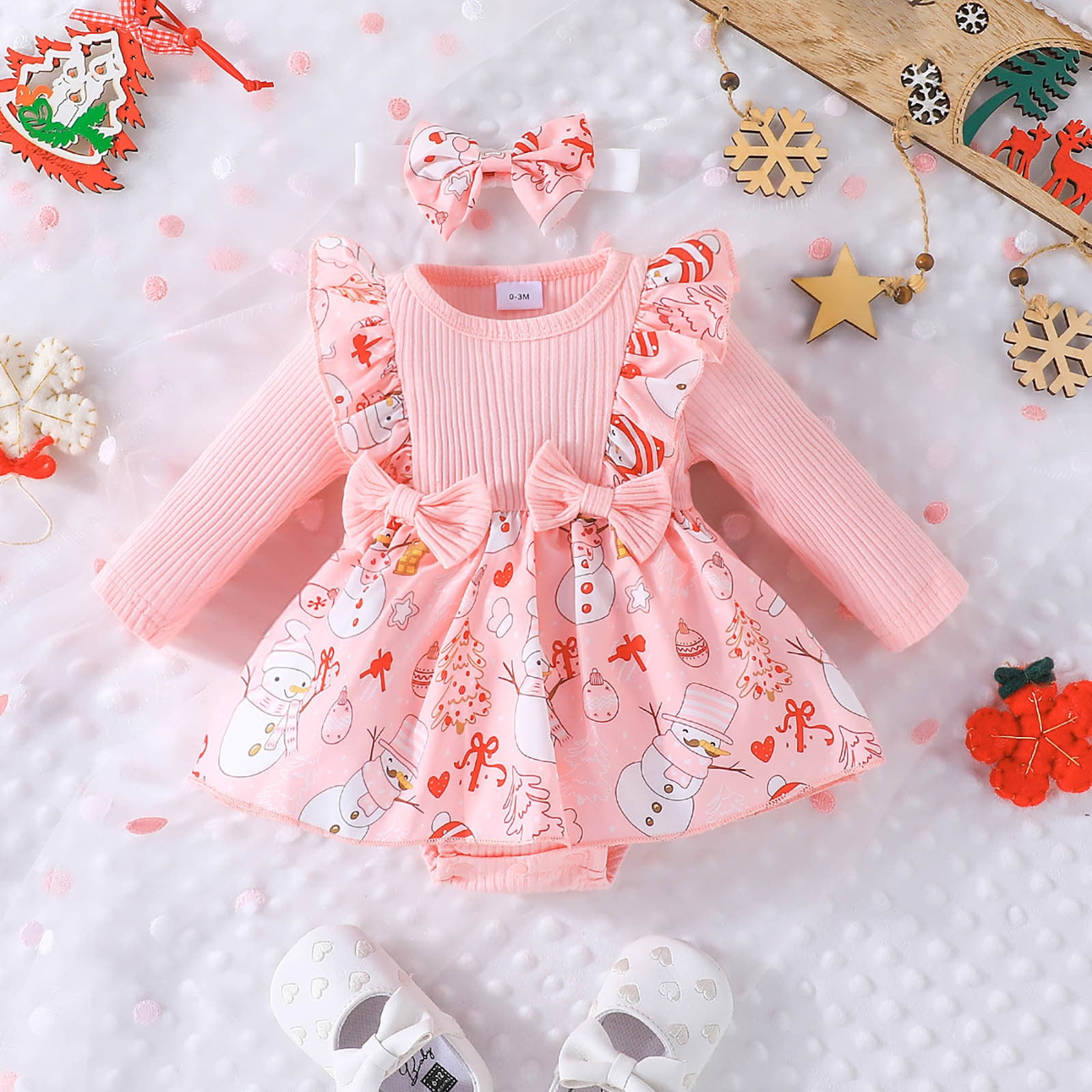 preemie christmas dress Baby's First Christmas Clothes My First Christmas Baby Shorts Outfit-Little Cuddle Boutique Friendly style Unutiylo Preemie Clothes Girl Christmas