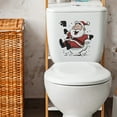 thumbnail image 1 of Christmas Toilet Stickers for Festive Holiday Decor, Easy Application PVC Wall Art for Home Decoration, 1 of 5