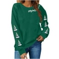 thumbnail image 1 of Christmas Tops for Women 2025 Xmas Tree Cute Print Tops Crewneck Graphic Sweatshirts Long Sleeve Pullover Tops Festival Outfits for Women, 1 of 6