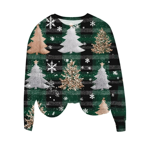 Christmas Tops for Women Going Out Tops Trendy White Long Sleeve Shirts Graphic Funny Sarcasm Women Blouses Casual Cotton