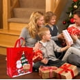 thumbnail image 1 of Christmas Tote Gift Bags - Large Non-Woven Reusable Shopping Bags with Santa & Tree Design,Eco-Friendly Holiday Party Supplies,Perfect for Secret Santa,Xmas Wrapping & Decor, 1 of 5