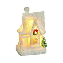 Christmas Town Village, LED Lighted Christmas Village Houses, Christmas Village Decorations, Christmas Village Building, Christmas Houses Figurines for Indoor Tabletop
