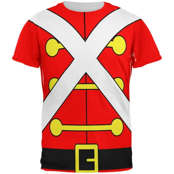 Christmas Toy Soldier Costume All Over Mens T Shirt Multi 2XL